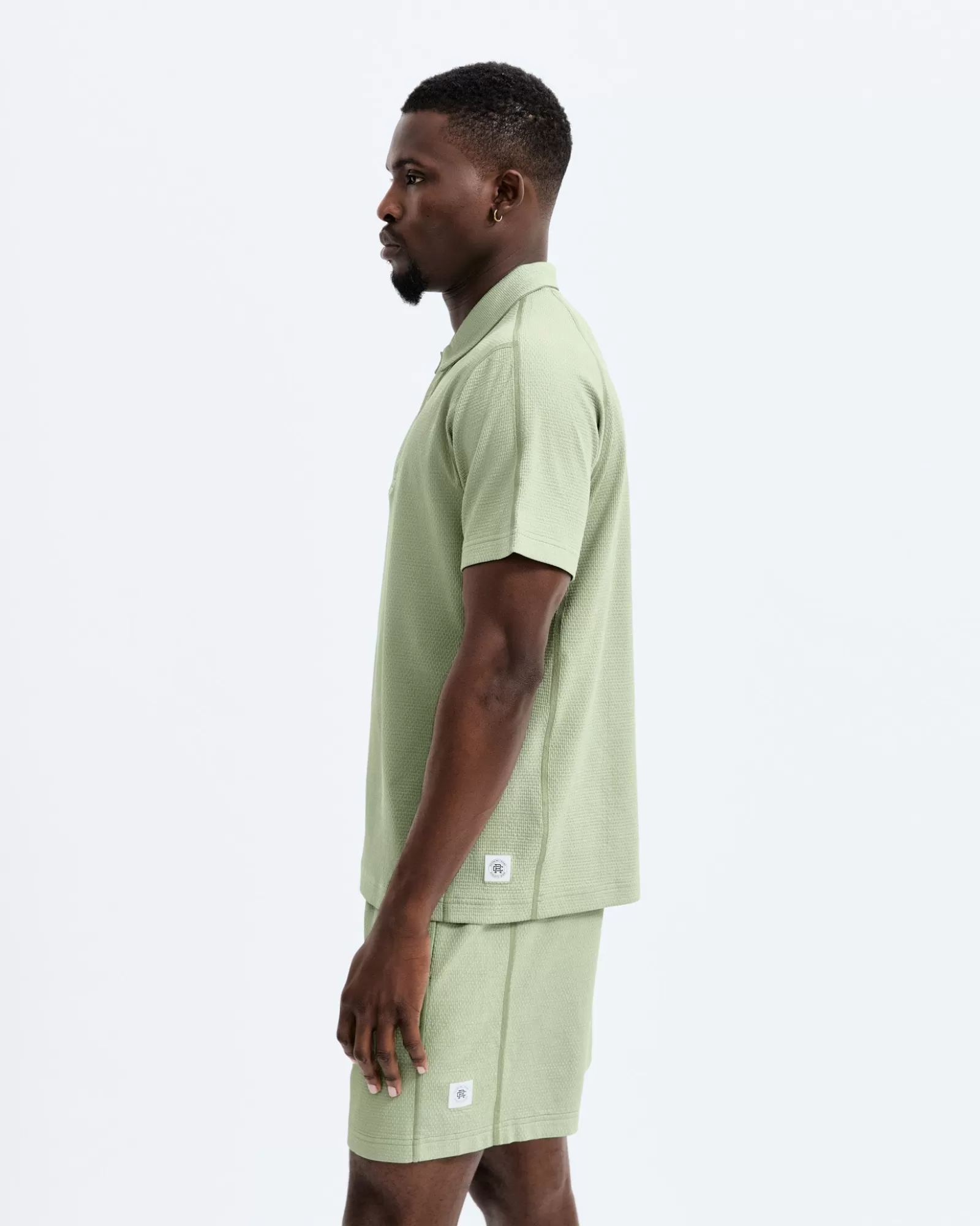 Reigning Champ Solotex Mesh Tiebreak Polo