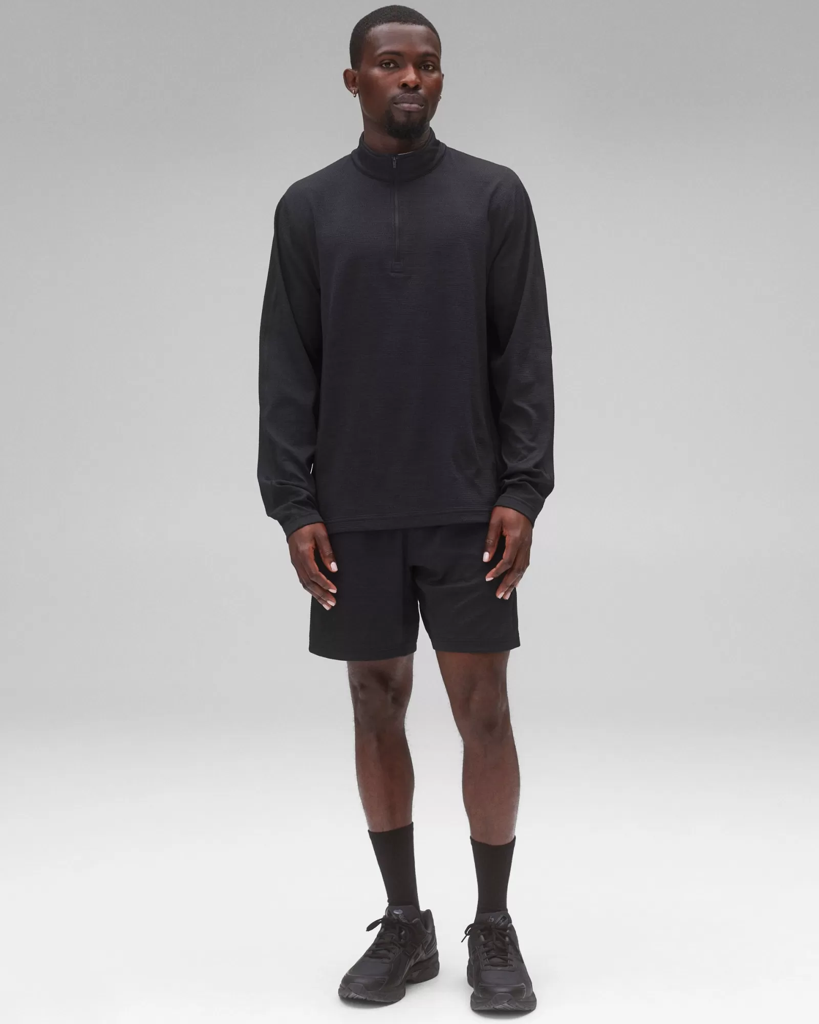 Reigning Champ Solotex Mesh Tiebreak Quarter Zip