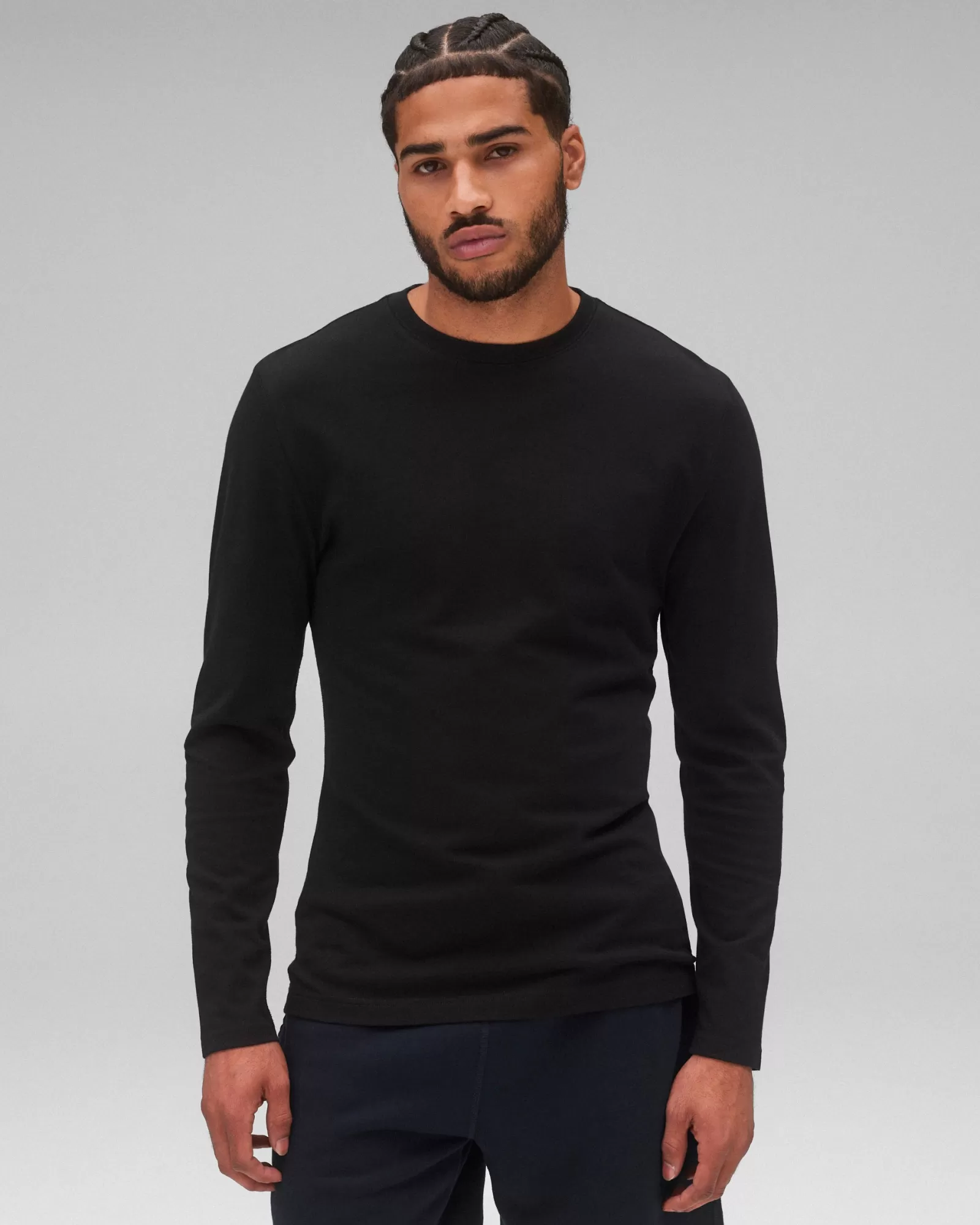 Reigning Champ Supima Jersey Pennant Long Sleeve