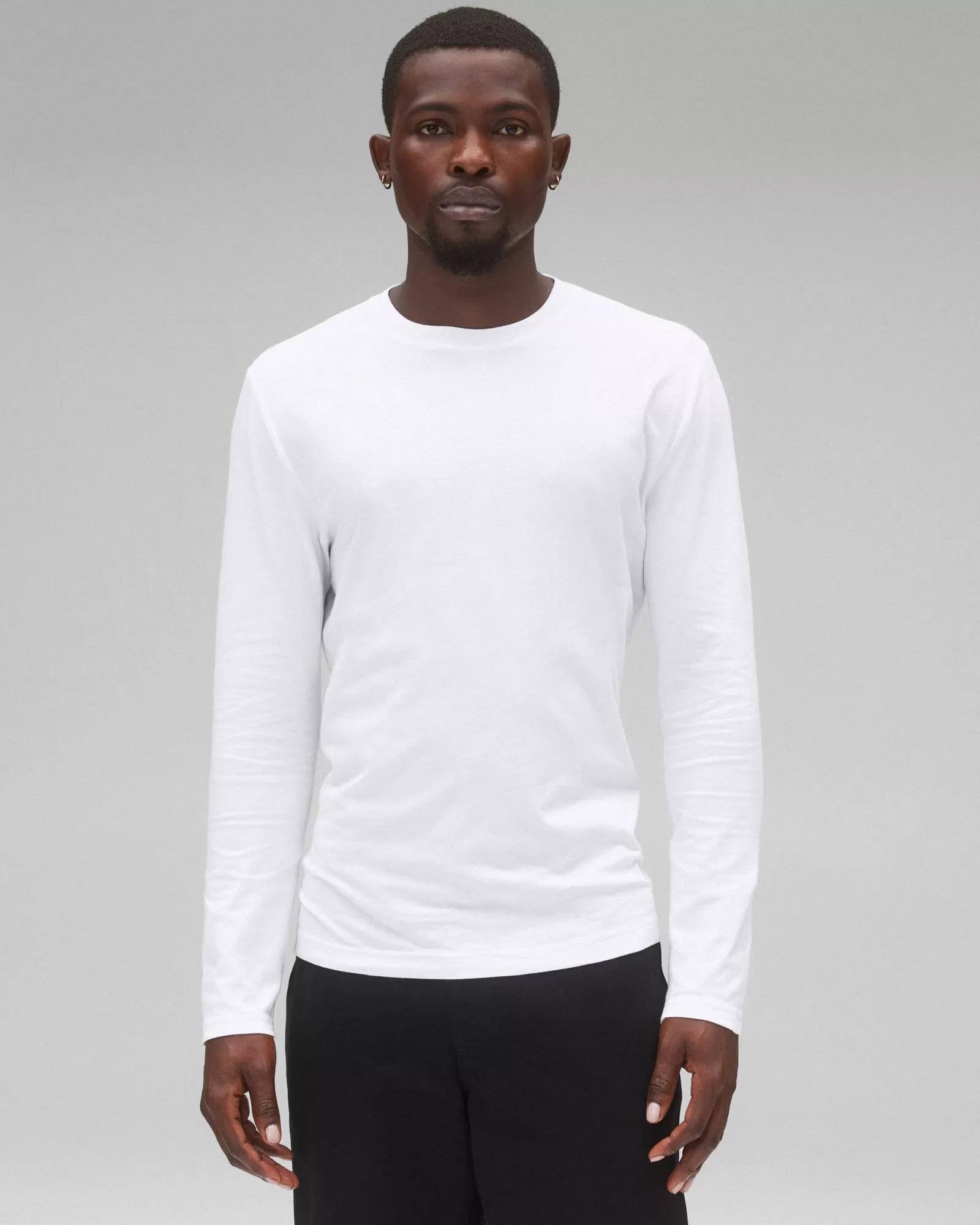 Reigning Champ Supima Jersey Pennant Long Sleeve