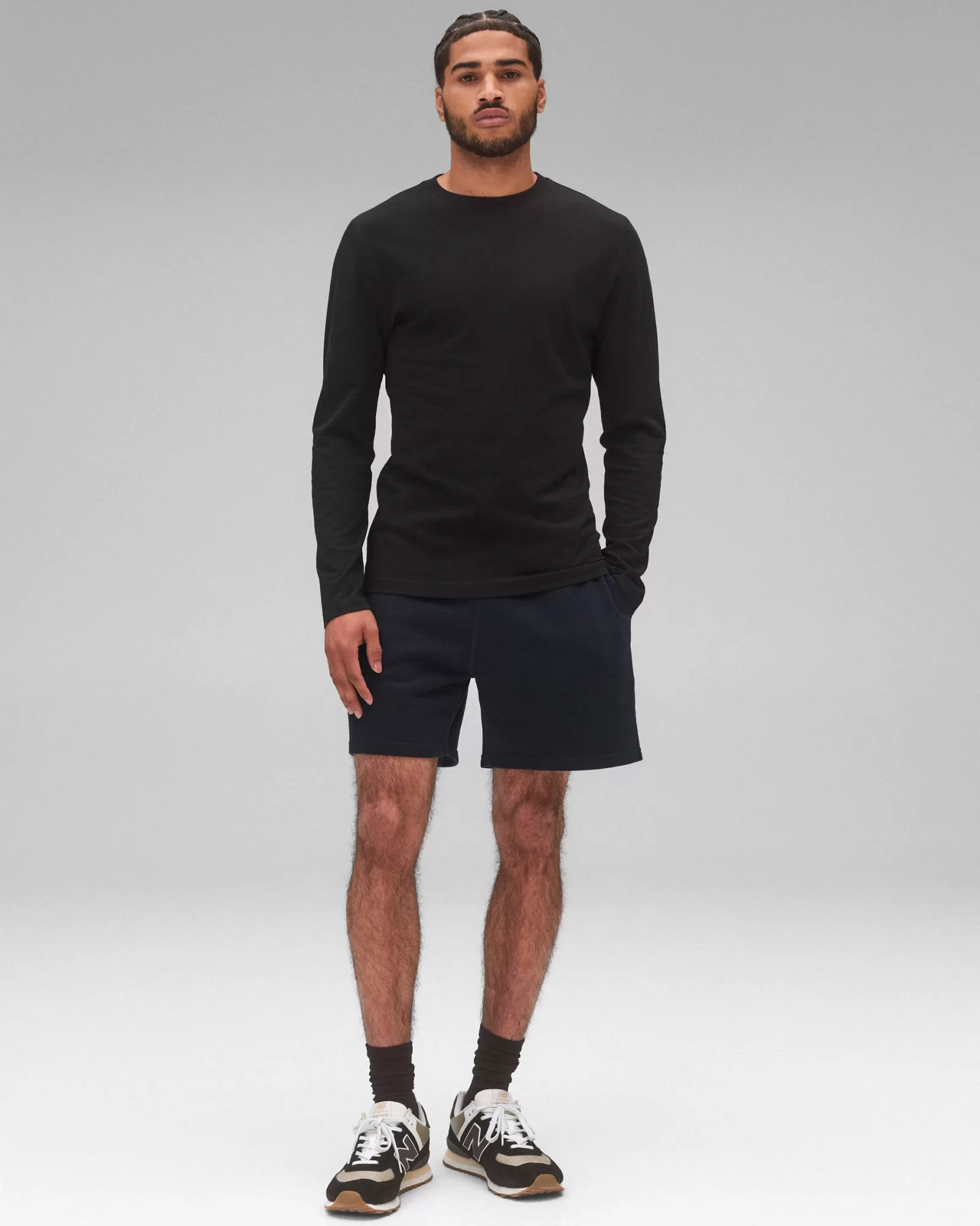 Reigning Champ Supima Jersey Pennant Long Sleeve