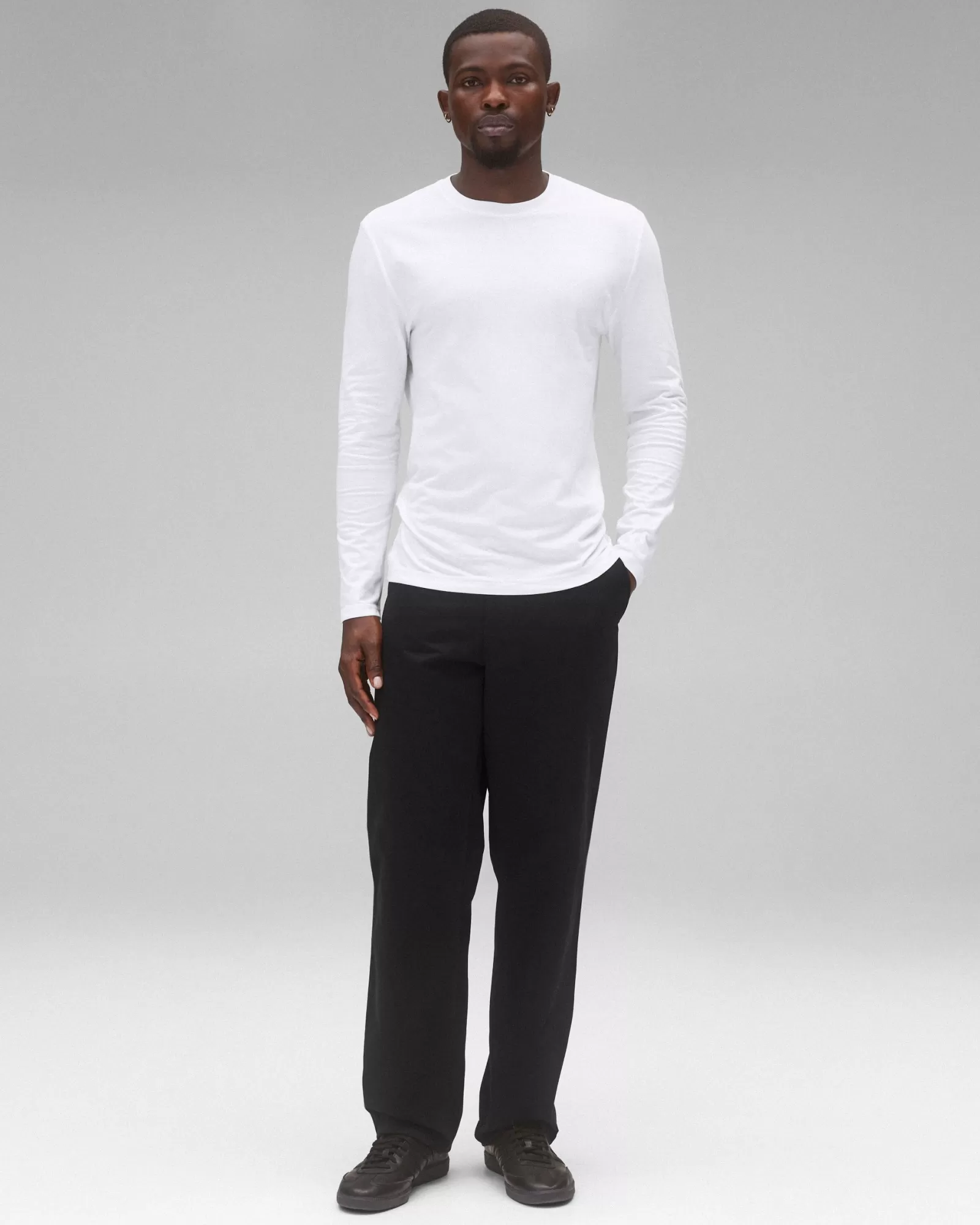 Reigning Champ Supima Jersey Pennant Long Sleeve