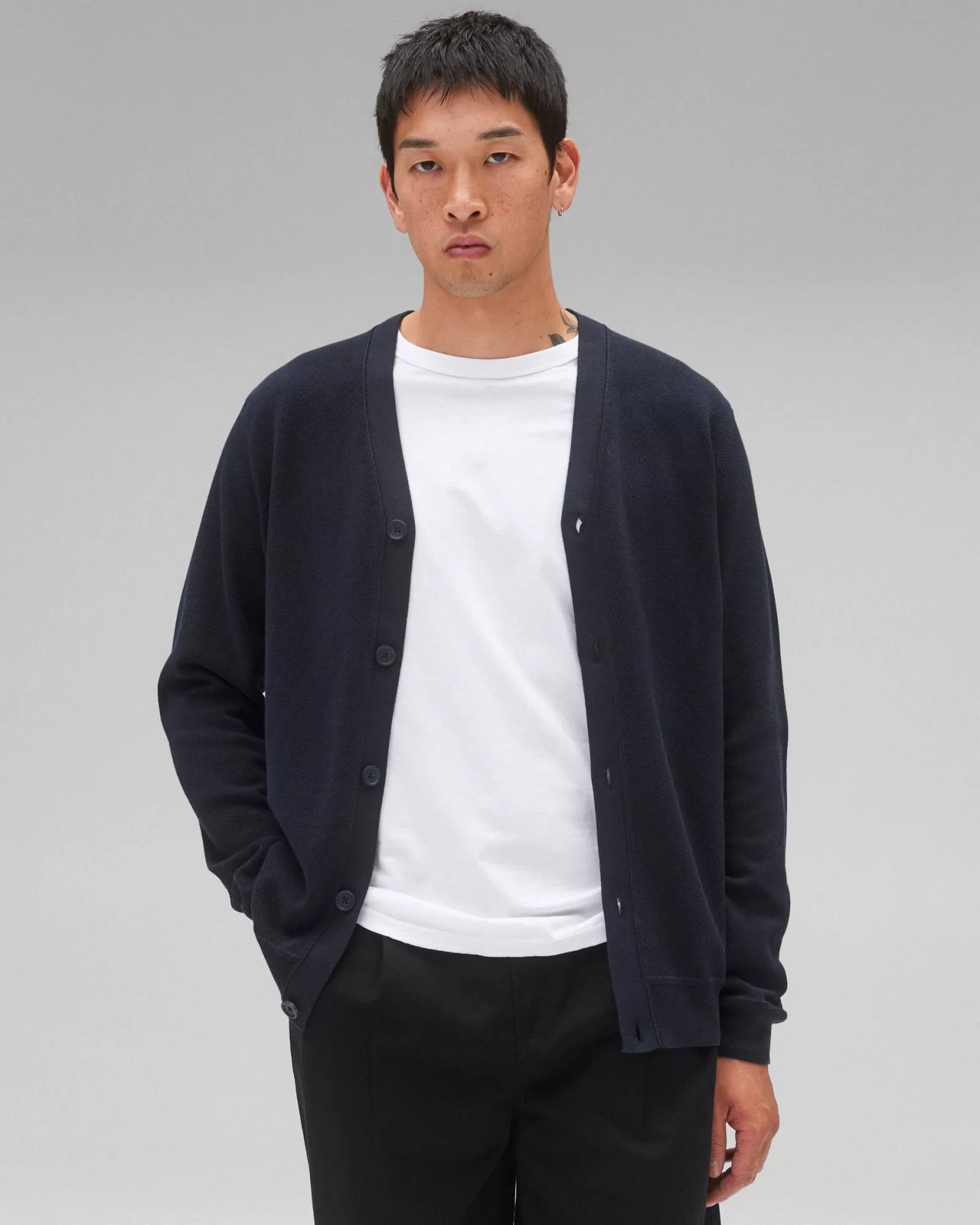 Reigning Champ Supima Pique Ace Cardigan