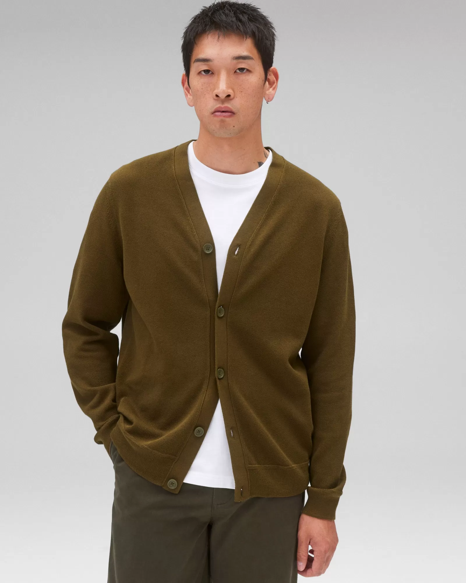 Reigning Champ Supima Pique Ace Cardigan