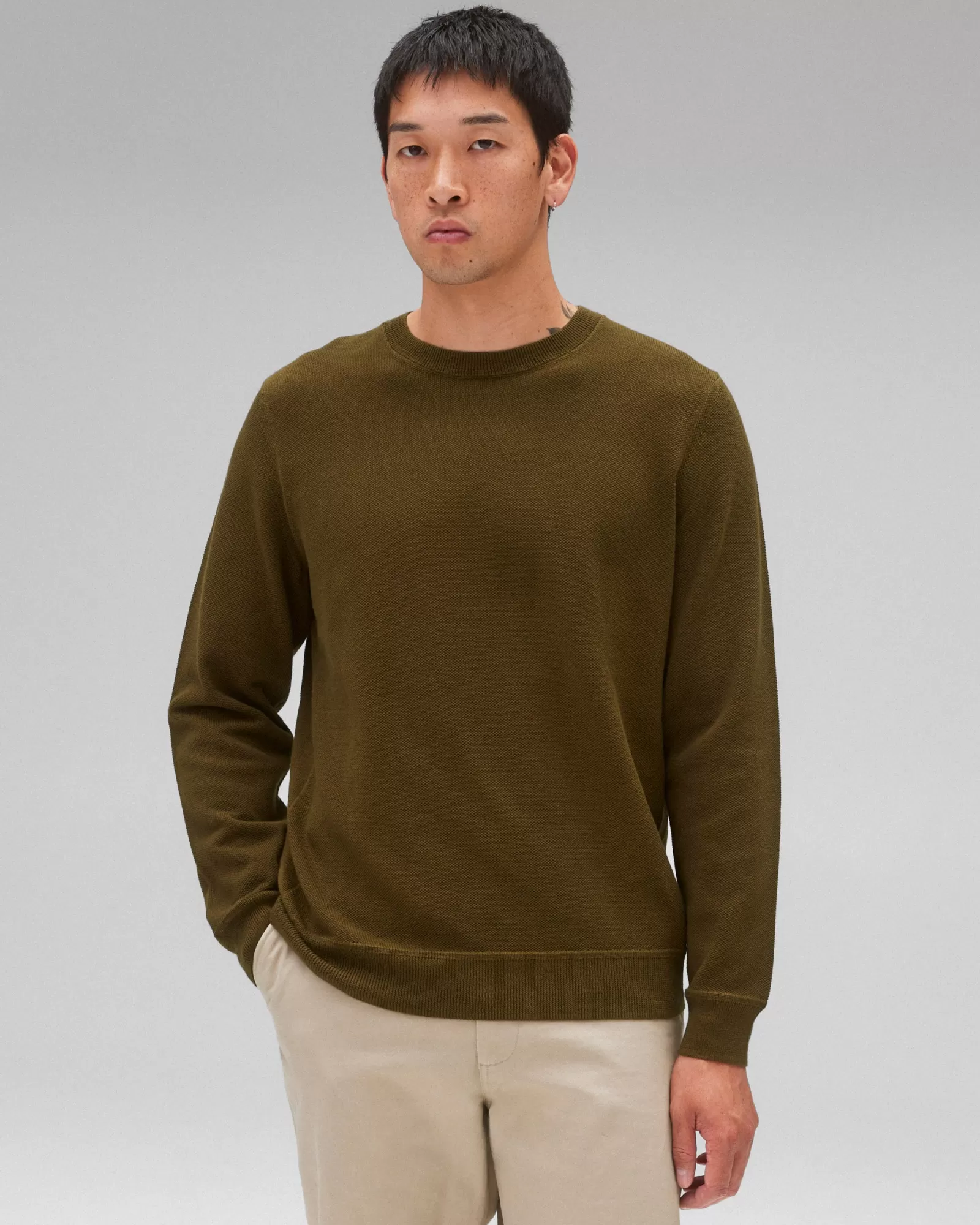 Reigning Champ Supima Pique Ace Crewneck