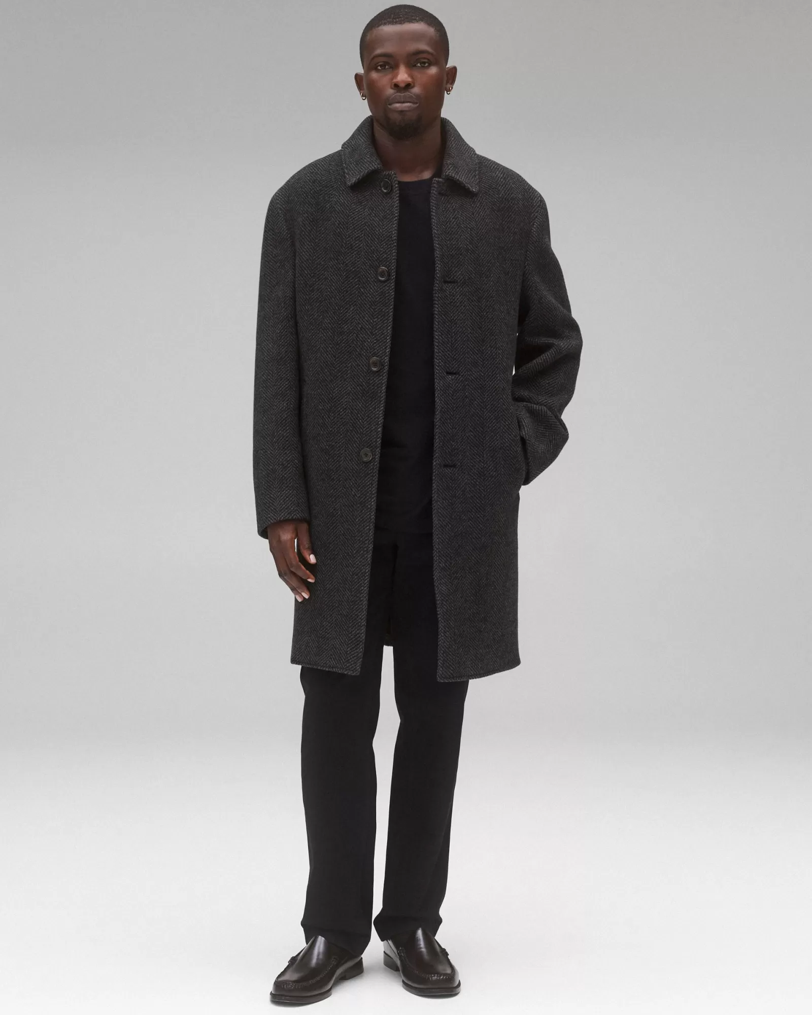 Reigning Champ Wool Herringbone Scout Coat