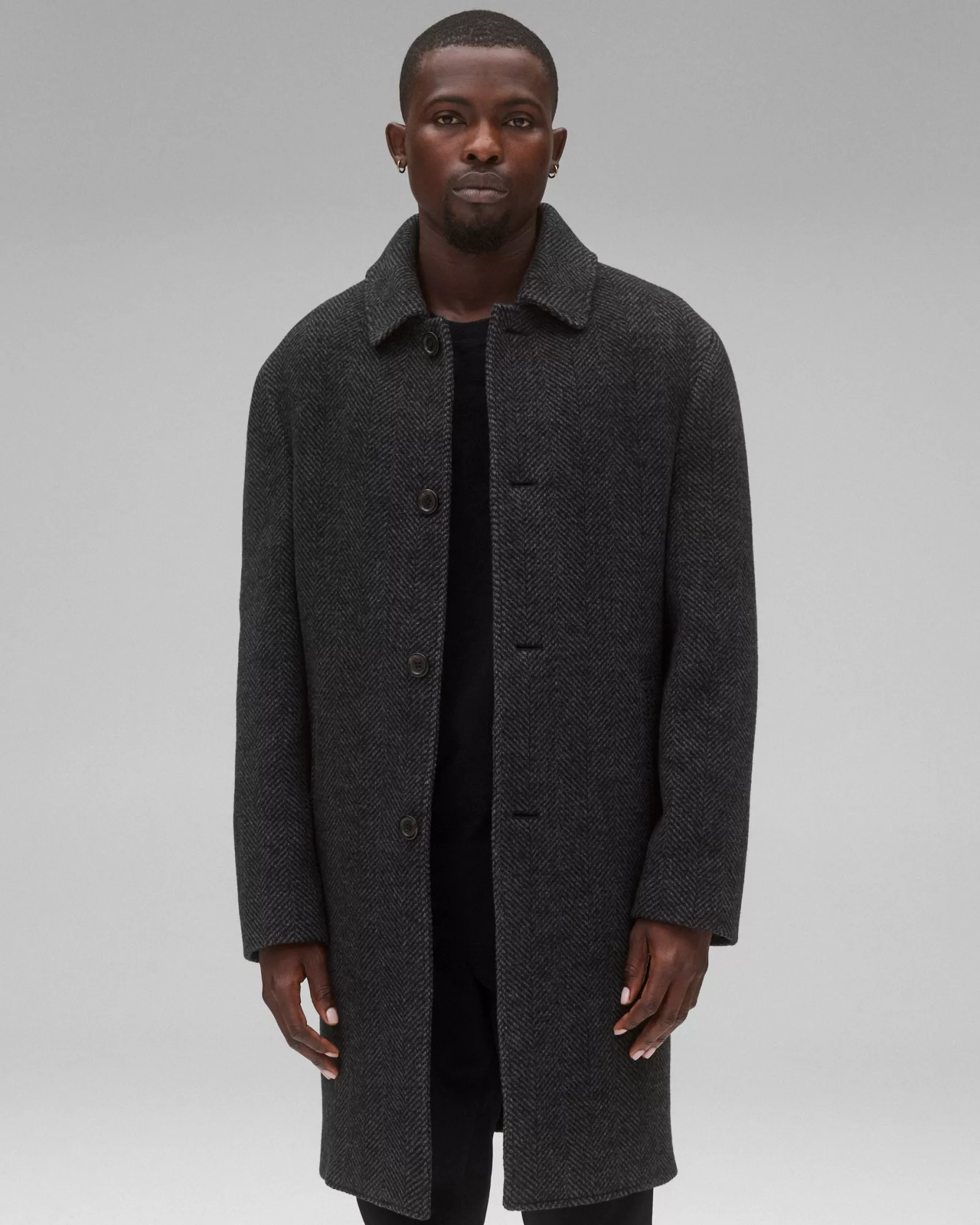 Reigning Champ Wool Herringbone Scout Coat